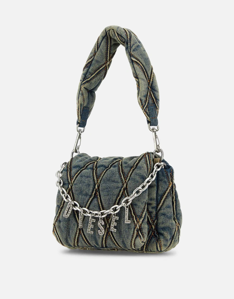 Diesel キルティングデニム小型ショルダーバッグ () IFCHIC.COM