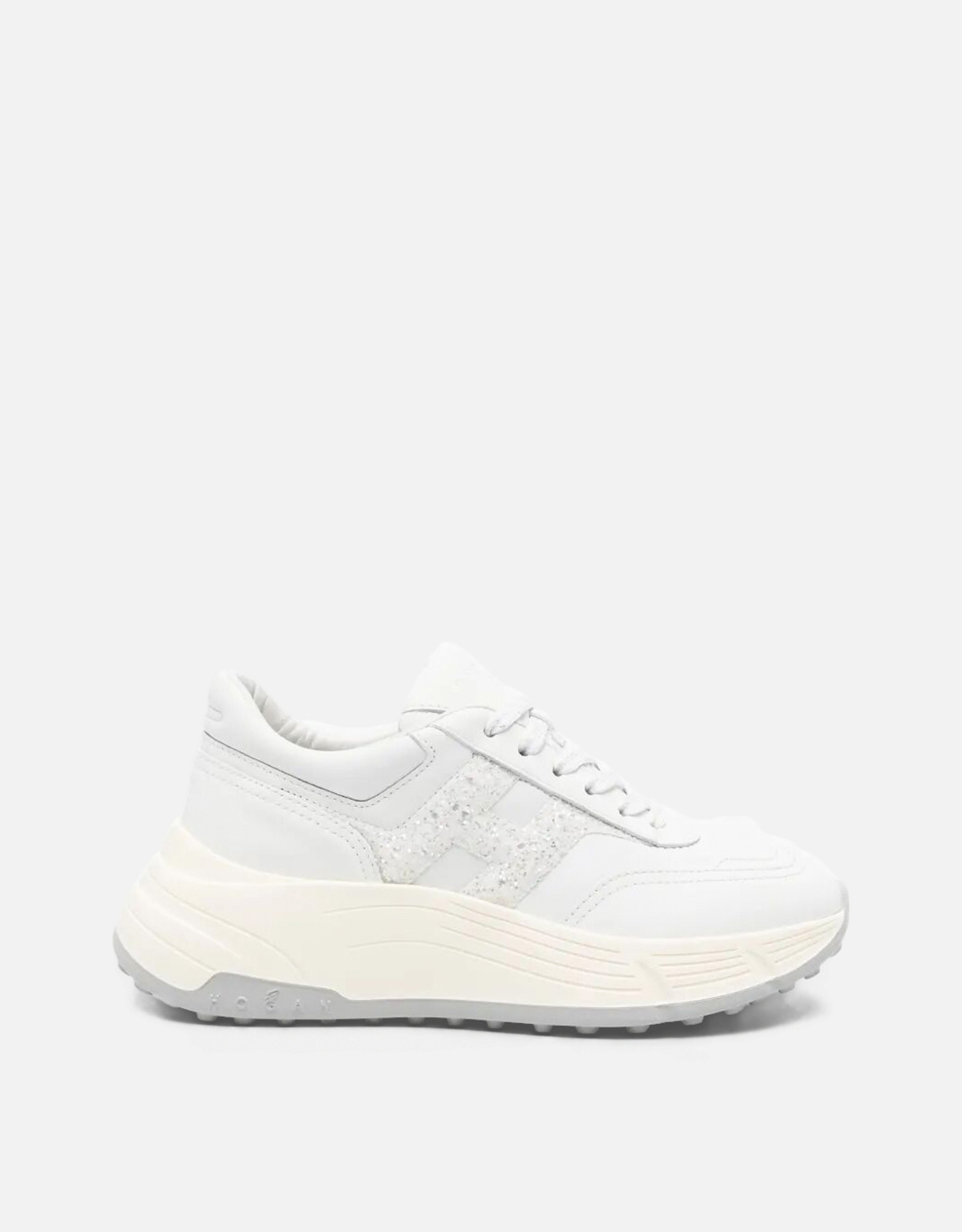 Hogan スムースレザースニーカー グリッタードH付き (すべての新品