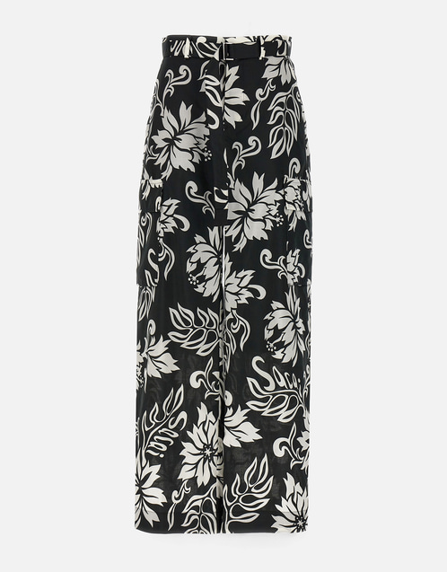 sacai 花柄カーゴパンツ Sacai 花柄コットンカーゴパンツ () IFCHIC.COM