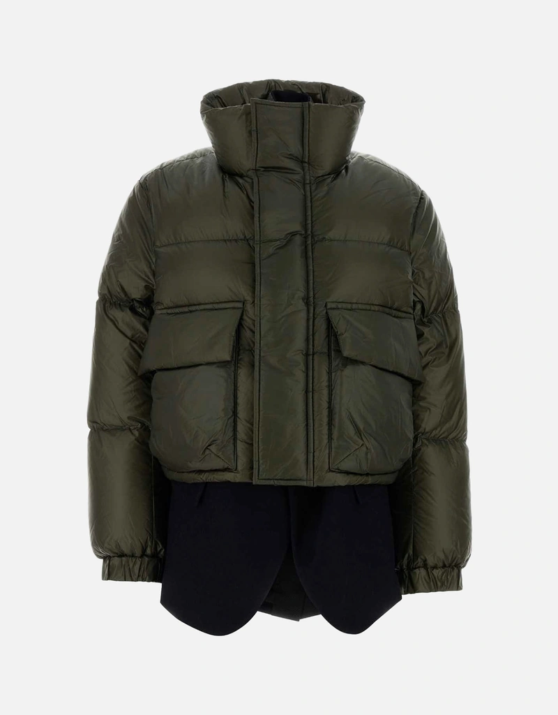 Sacai Wool Melton Nylon Puffer Blouson (All New In) IFCHIC.COM