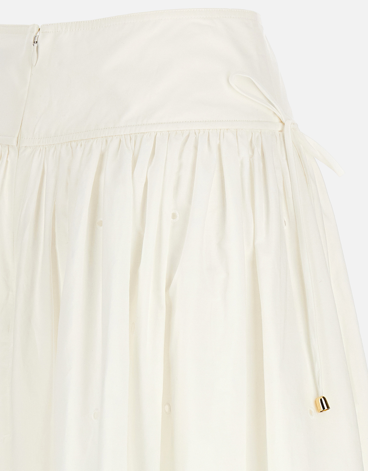 Self-Portrait ホワイトコットン刺繍ミディスカート () IFCHIC.COM