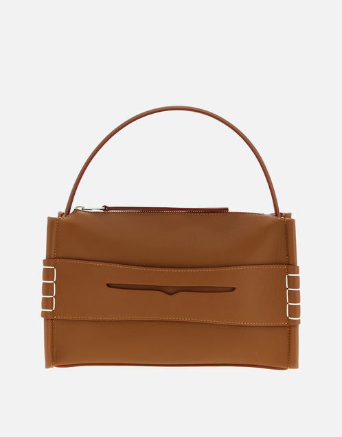 JW Anderson ユニセックスローファーカーフレザーショルダーバッグ