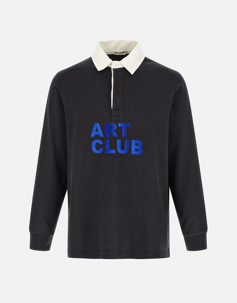 JW Anderson メンズ Art Club コットン ラグビー ポロシャツ (すべての