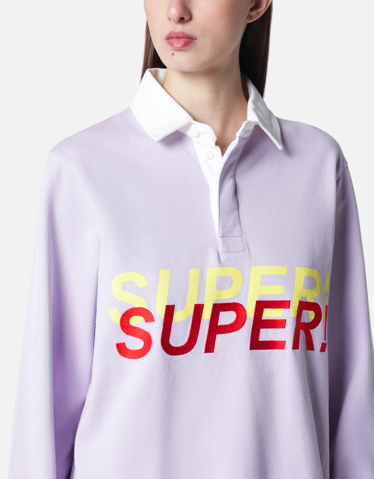 JW Anderson ライラック コットン ポロシャツ (トップス) IFCHIC.COM