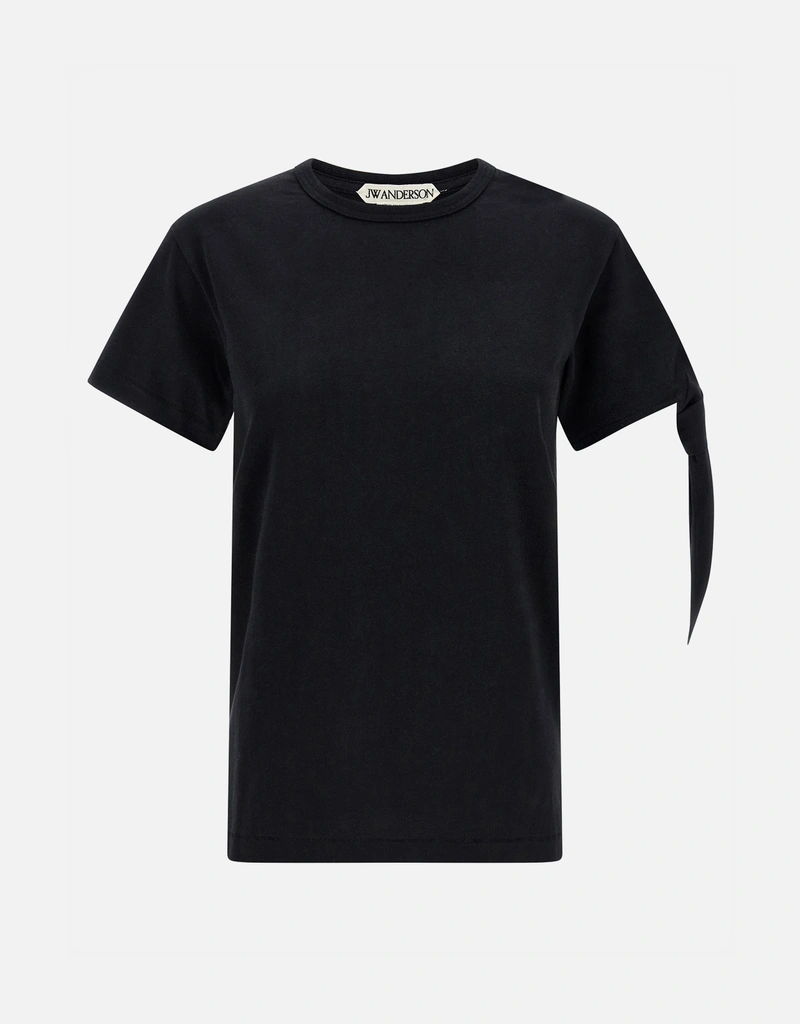 JW Anderson 黒 ノットスリーブ コットンジャージー クラシック