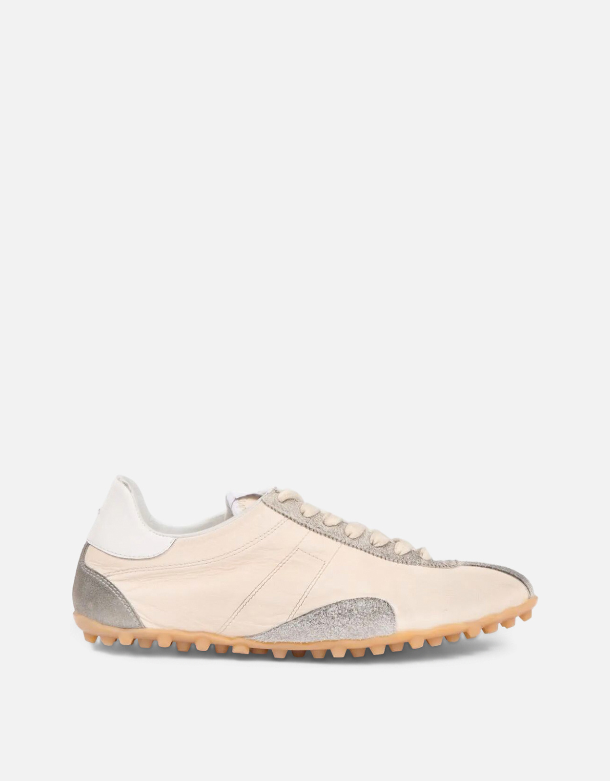 Maison Margiela Sprinters Calfskin Leather Textured Leather Suede Sneakers - IT 36　メゾン マルジェラ スプリンターズ カーフスキン レザー テクスチャード レザー スエード スニーカー - IT 36 Maison