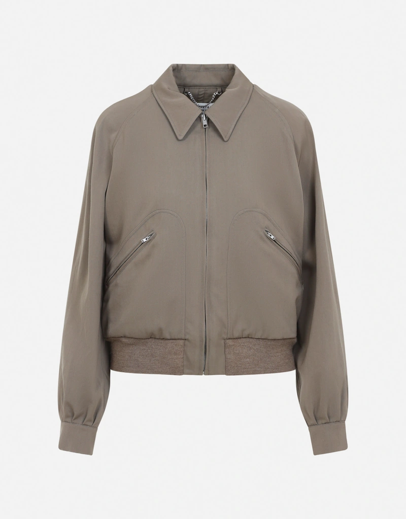 Maison Margiela ウール初剪羊毛テーラードジップフロントジャケット