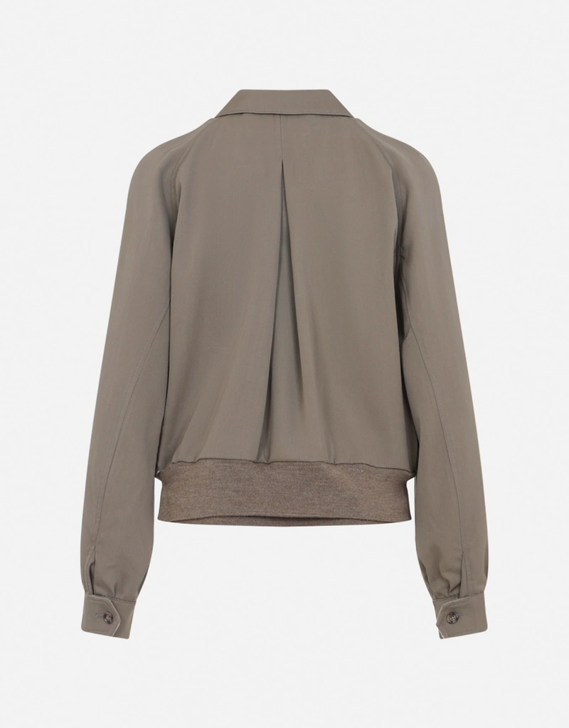Maison Margiela Wool Virgin Wool Tailored Zip-Front Jacket (All
