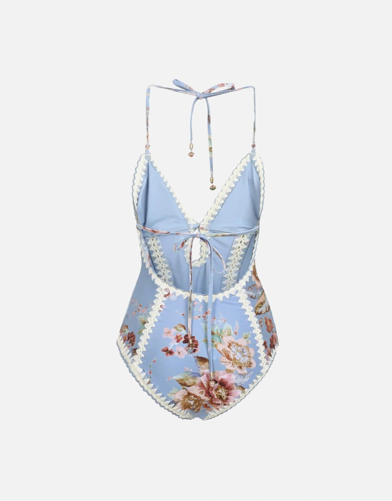 Zimmermann Awaken クロシェキーホールワンピース水着 (すべての新品