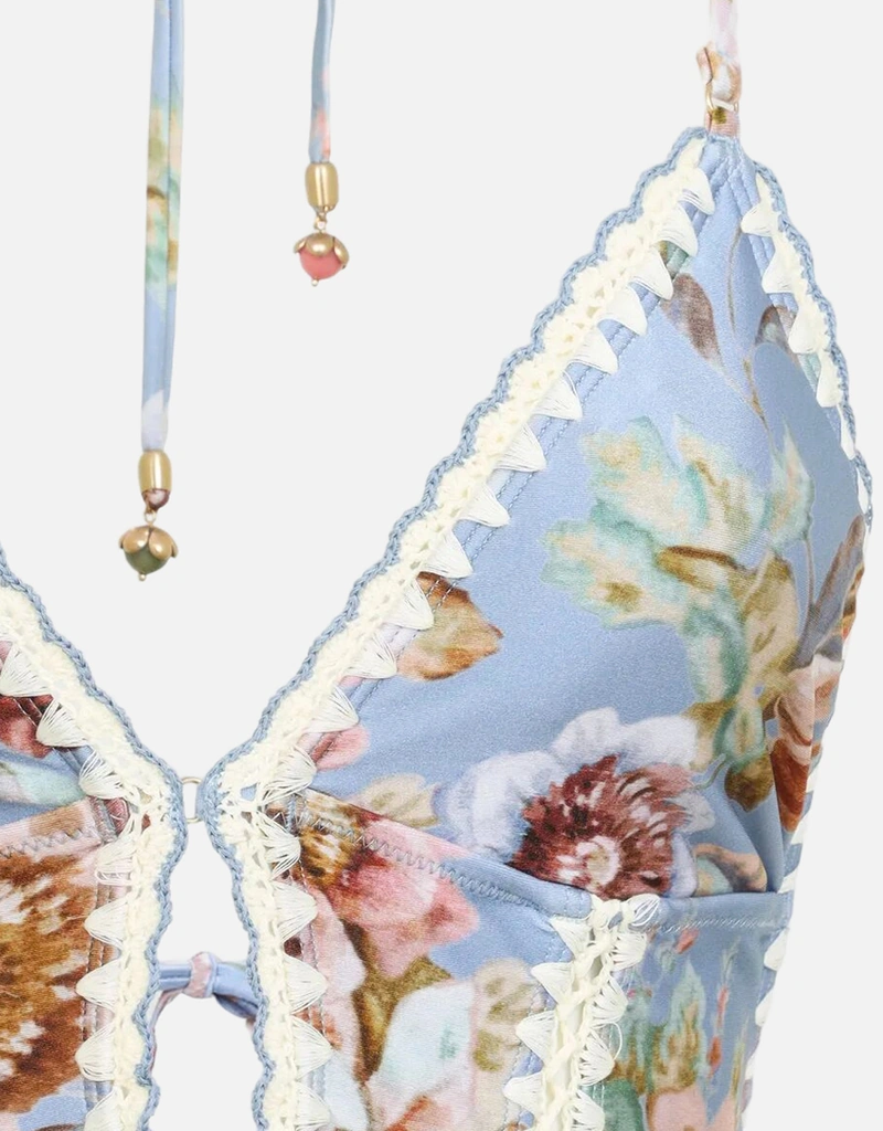 Zimmermann Awaken クロシェキーホールワンピース水着 (すべての新品