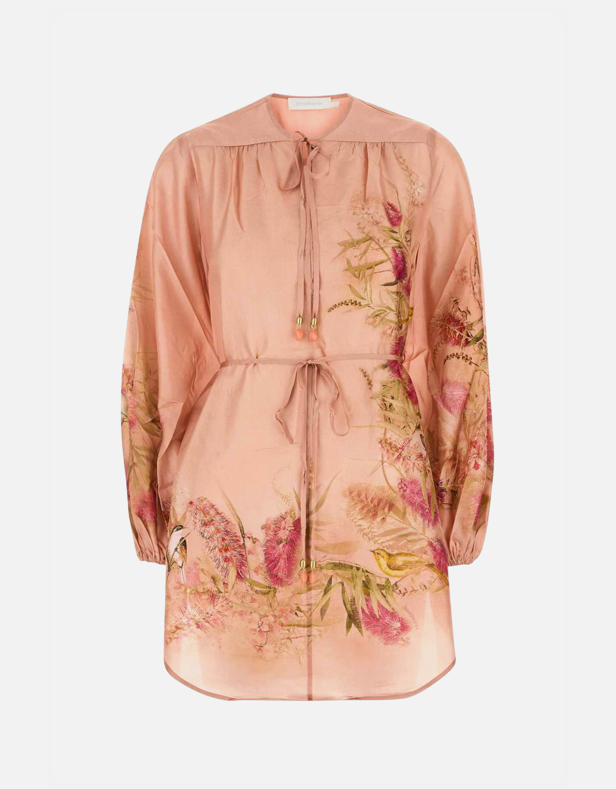 Zimmermann シルク花柄プリントVネックチュニックトップ (すべての新品