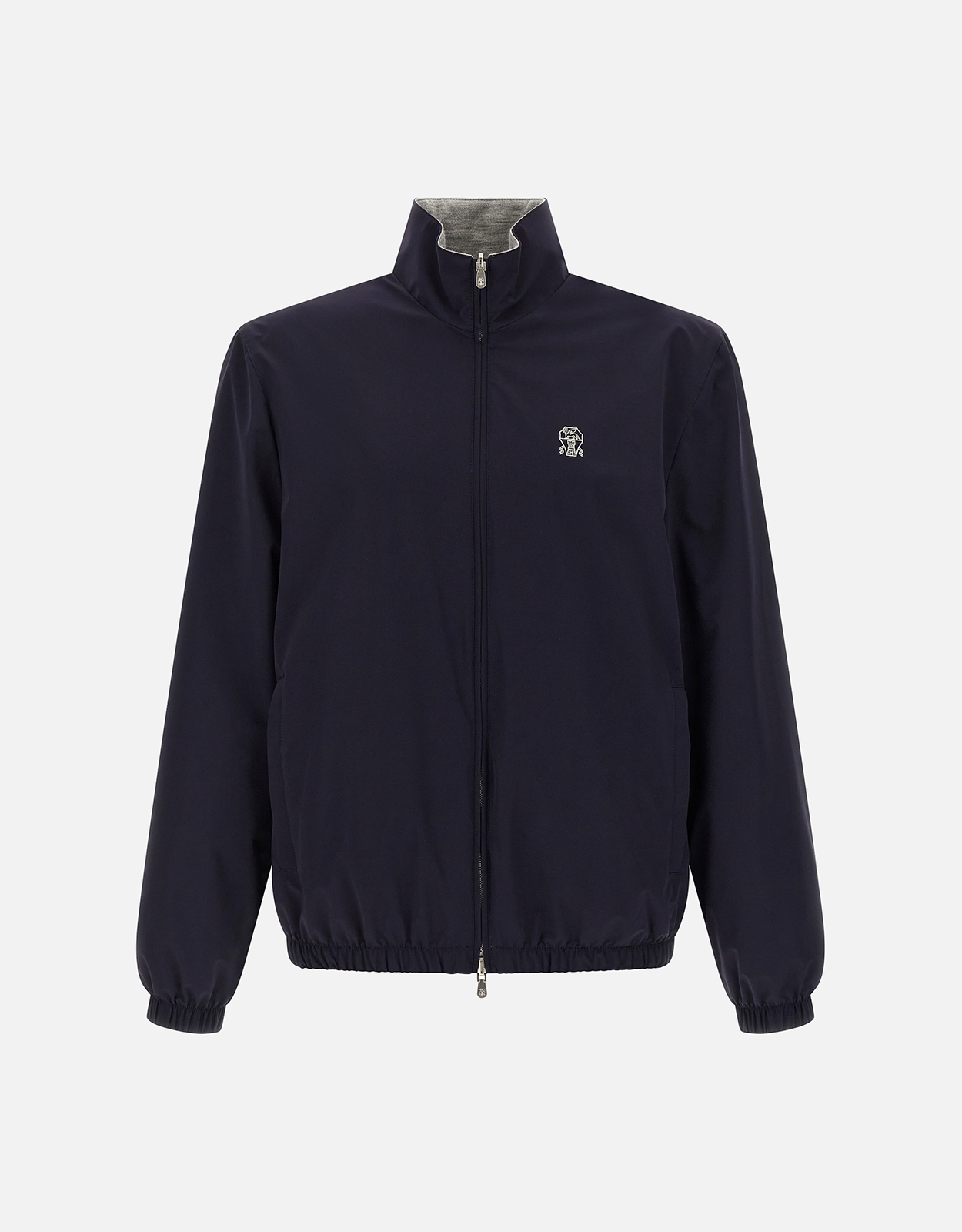 48230★冬 ブルネロクチネリ ジャケット ダークネイビー ピーコート* Brunello Cucinelli メンズリバーシブル通気性撥水ジャケット (すべて
