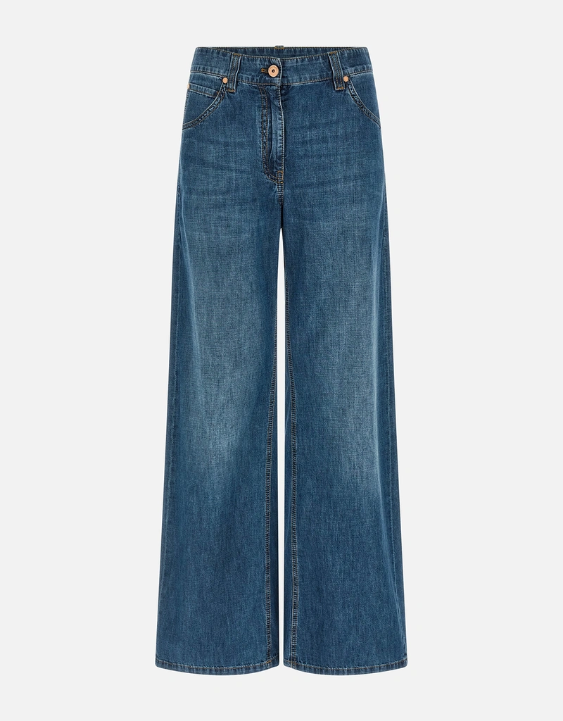 Brunello Cucinelli ワイドレッグコットンジーンズ (すべての新品