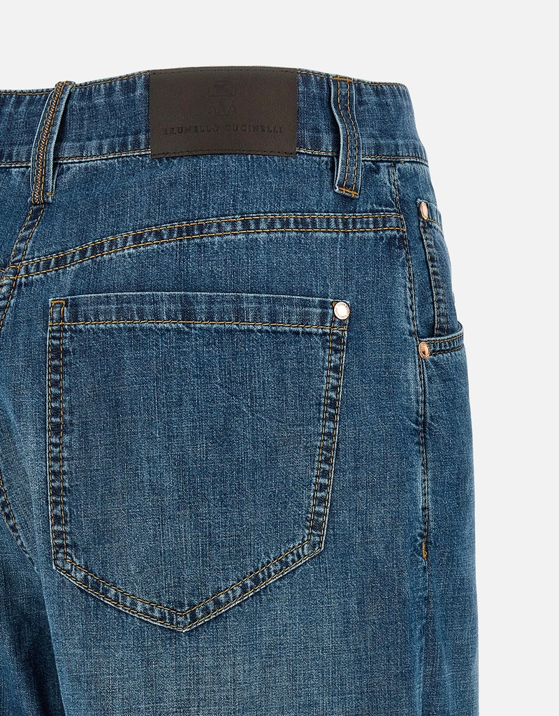 Brunello Cucinelli ワイドレッグコットンジーンズ (すべての新品