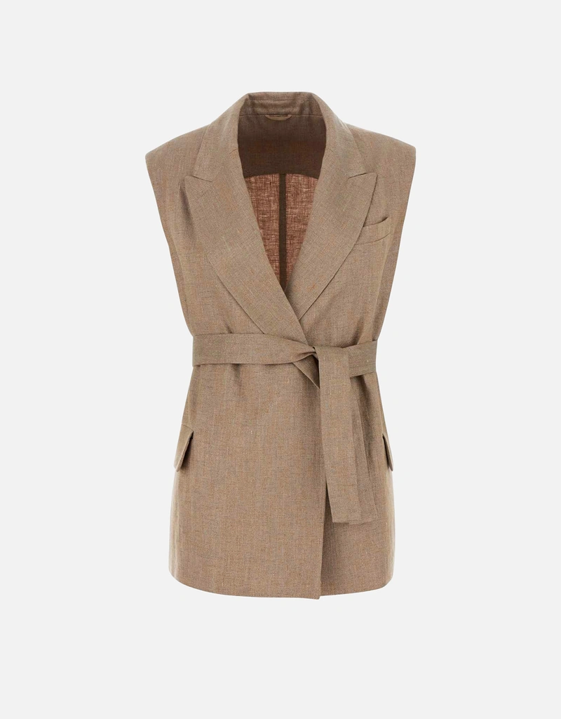 Brunello Cucinelli リネンブレンドベスト (すべての新品) IFCHIC.COM