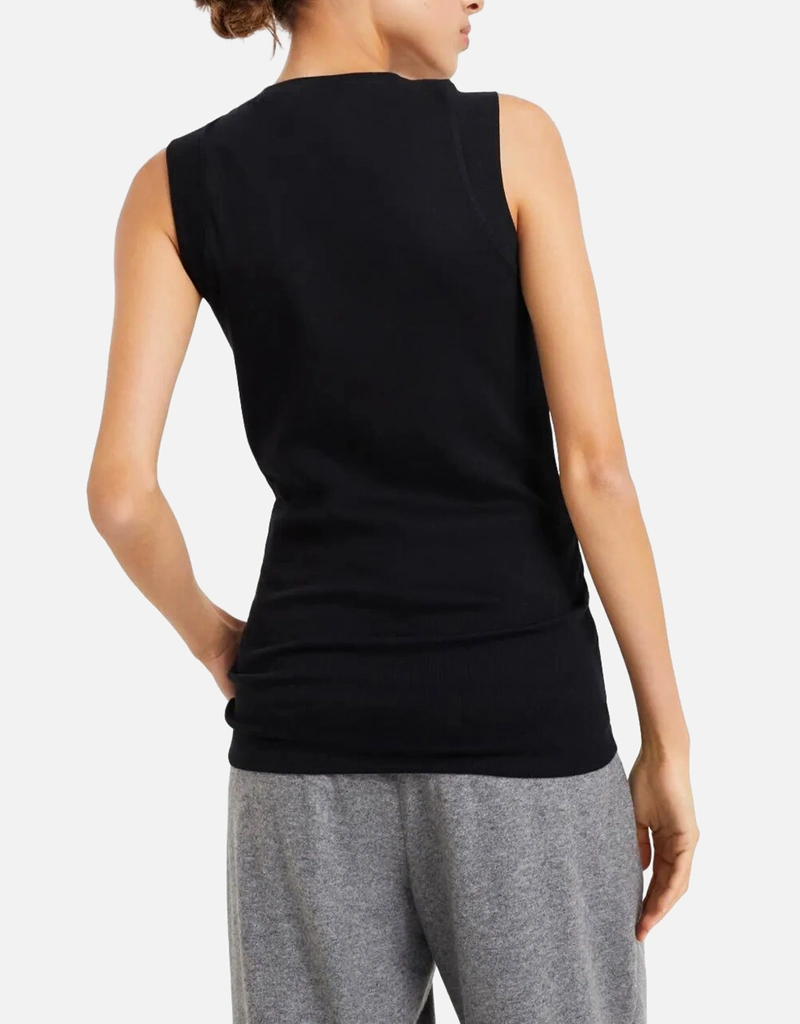 Brunello Cucinelli リブストレッチコットンジャージートップス