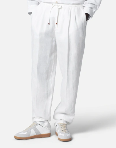 Brunello Cucinelli メンズ リネン ドローストリング付き レジャー