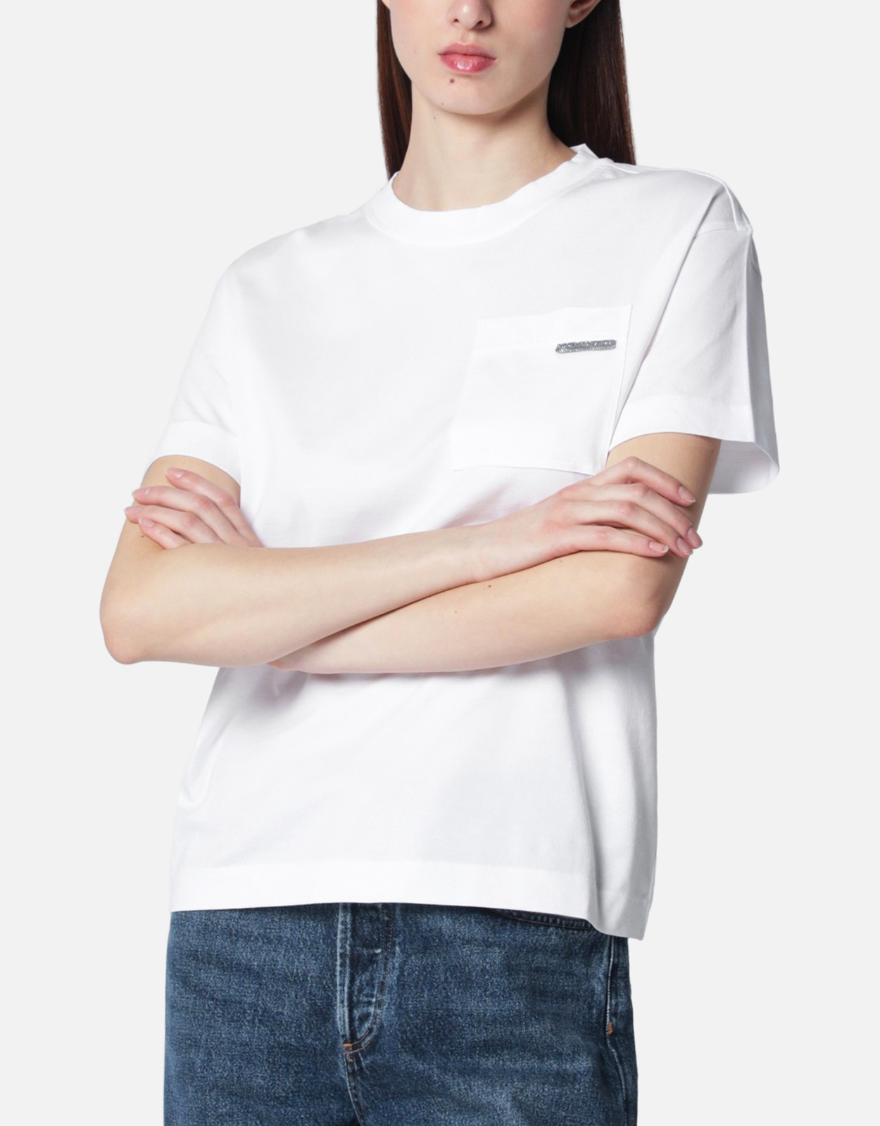 Brunello Cucinelli ホワイトコットンTシャツ (トップス) IFCHIC.COM