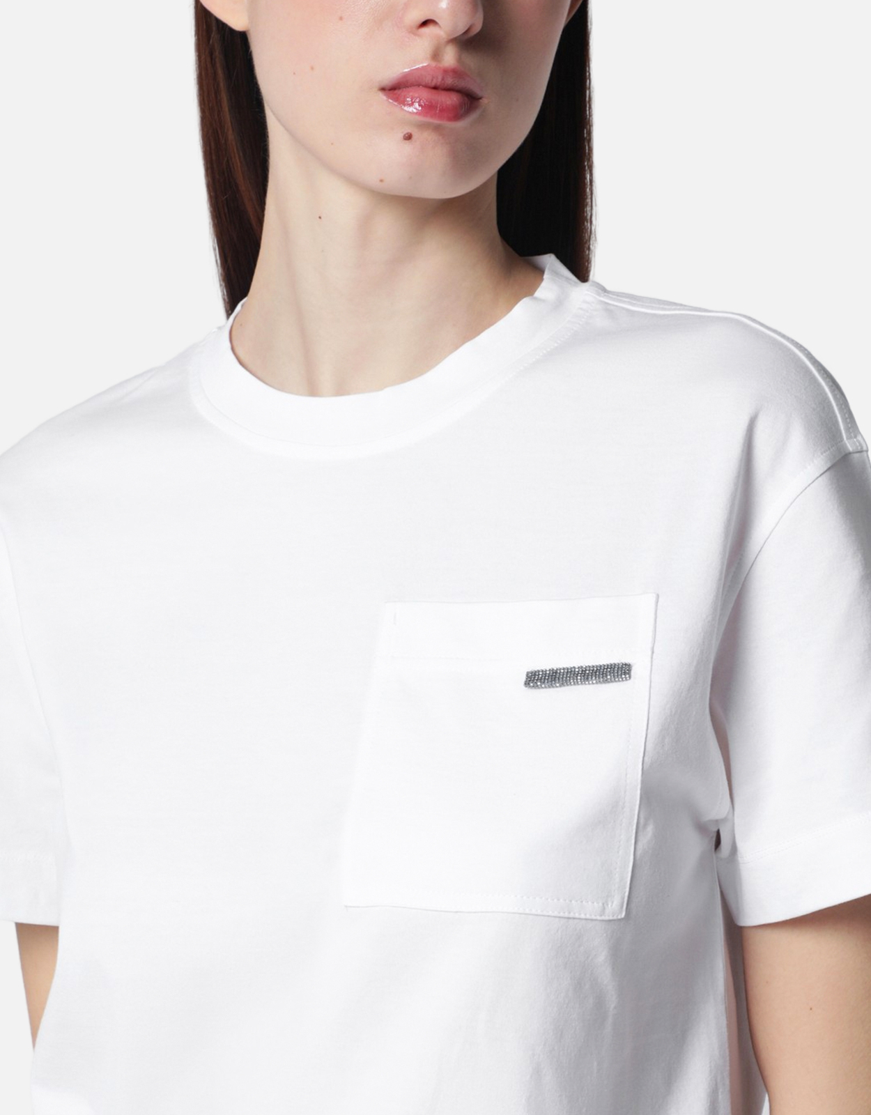Brunello Cucinelli ホワイトコットンTシャツ (トップス) IFCHIC.COM