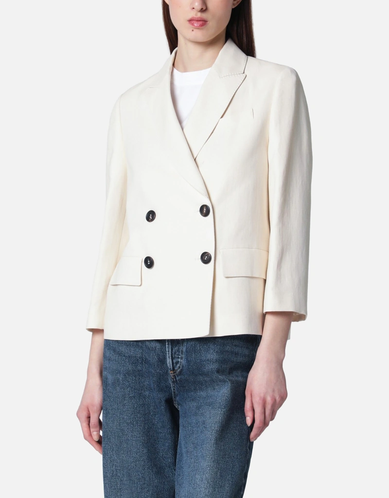 Brunello Cucinelli Linen Blazer Jacket (すべての新品) IFCHIC.COM