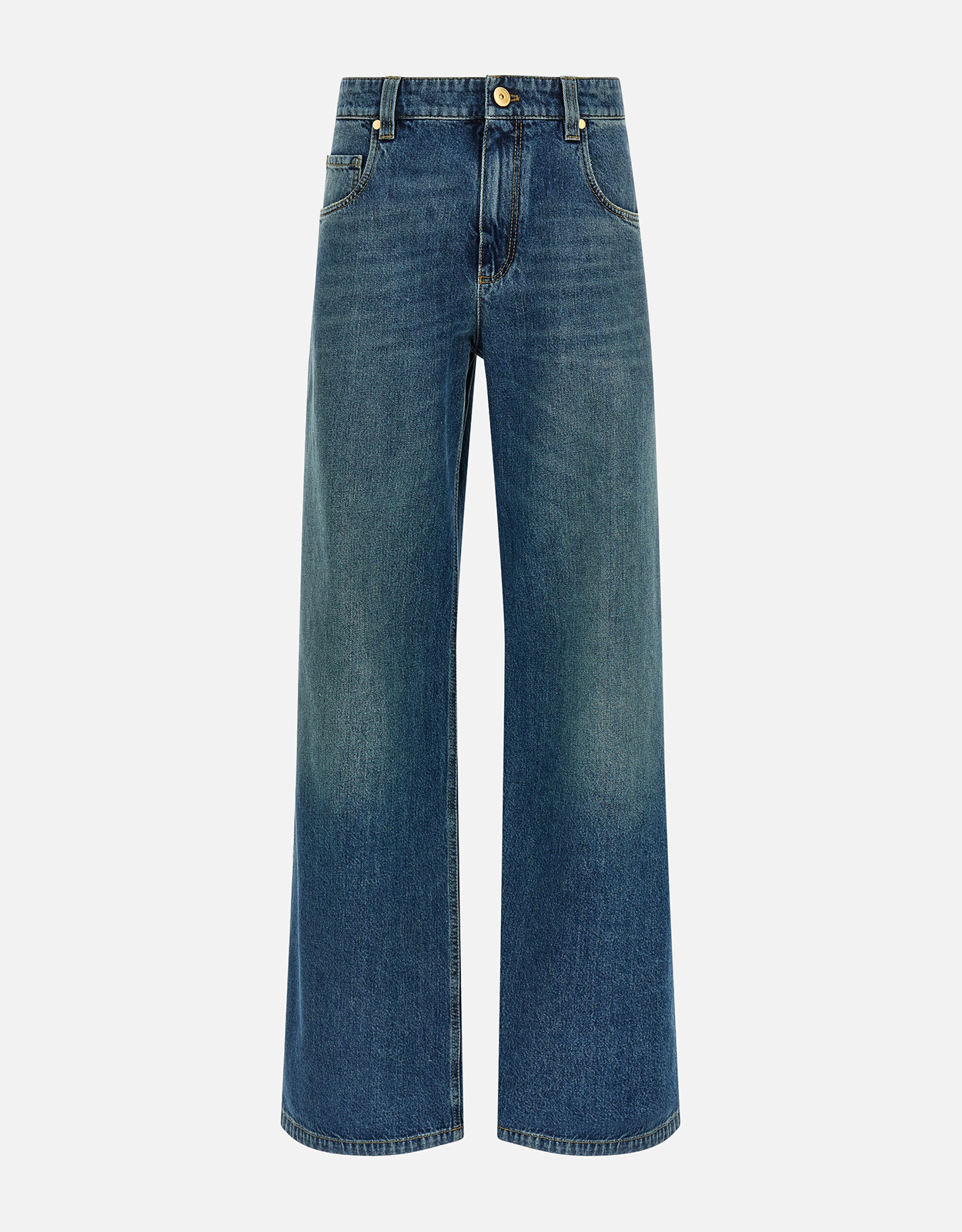 Brunello Cucinelli ストーンウォッシュデニムワイドストレート