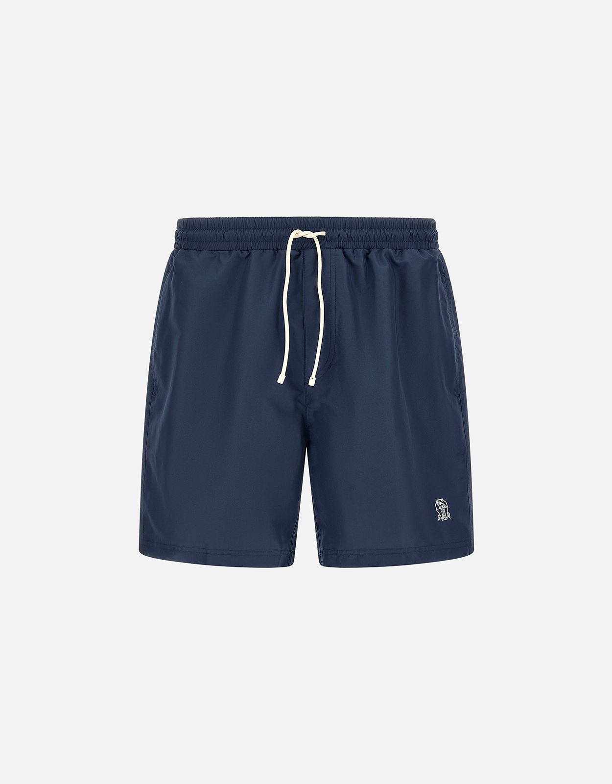 BRUNELLO CUCINELLI Brunello Cucinelli Men's Logo Embroidery Polyester Swimsuit - XXXXL　Brunello Cucinelli メンズ ロゴ刺繍ポリエステル水着 - XXXL