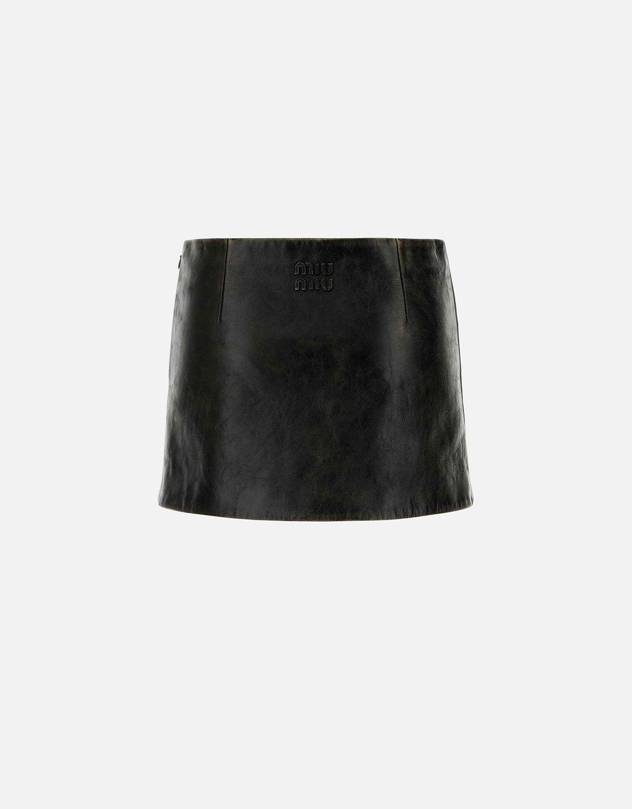 Miu Miu レザーミニスカート (すべての新品) IFCHIC.COM