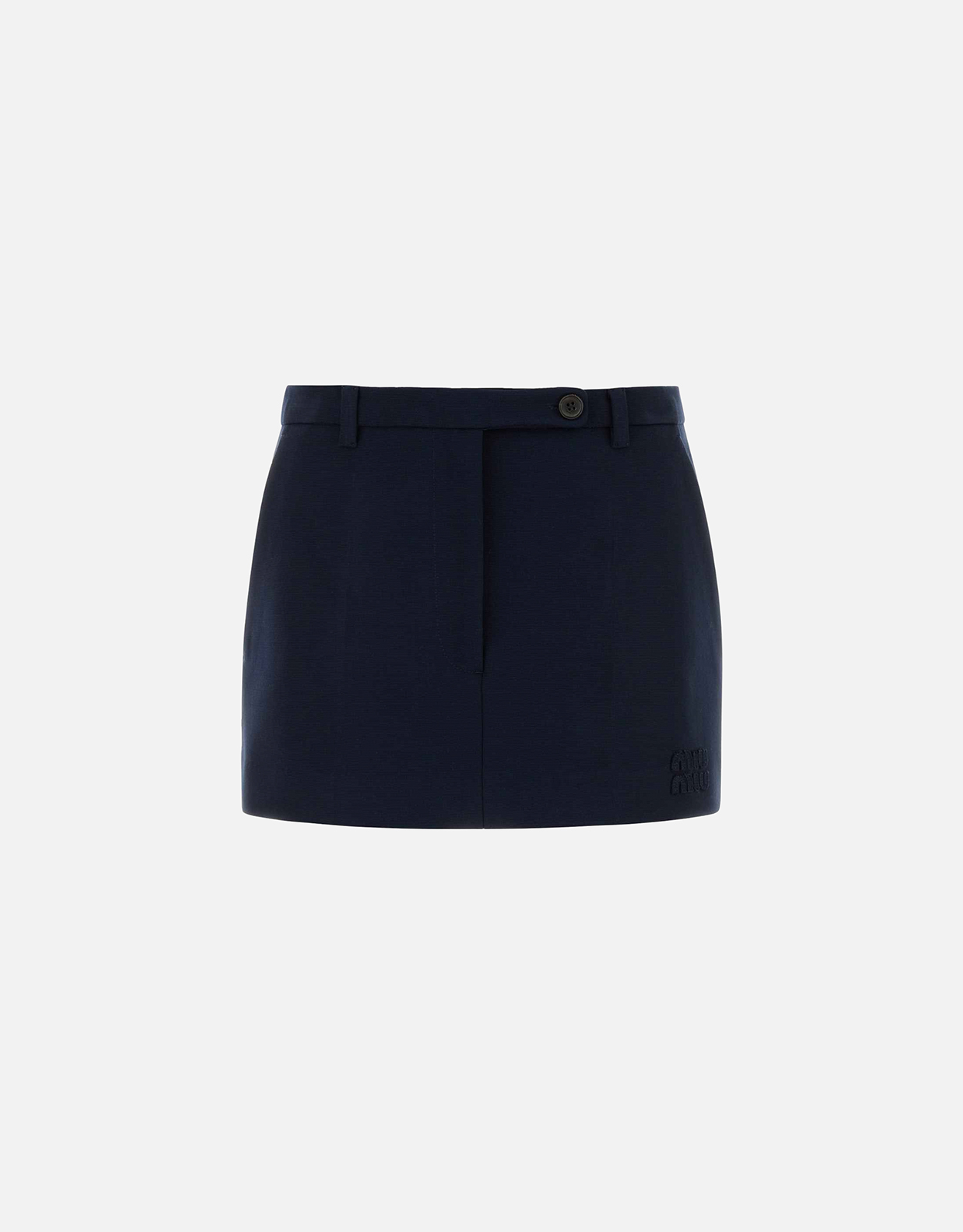 Miu Miu Milano Rib Knit Stretch Jersey Mini Skirt - IT 38　ミュウミュウ ミラノリブニットストレッチジャージミニスカート - IT 38 Miu