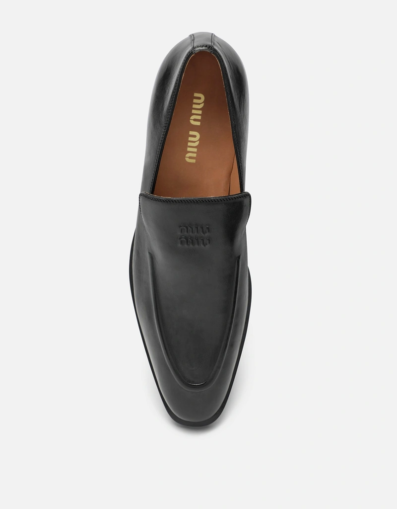Miu Miu カーフレザー ローファー (すべての新品) IFCHIC.COM