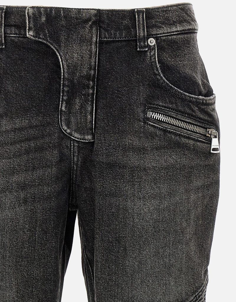 Balmain メンズ バイカーコットン スリムフィットジーンズ () IFCHIC.COM