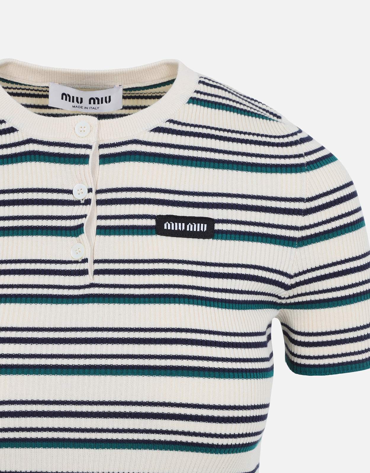 Miu Miu クルーネック コットン セーター (すべての新品) IFCHIC.COM