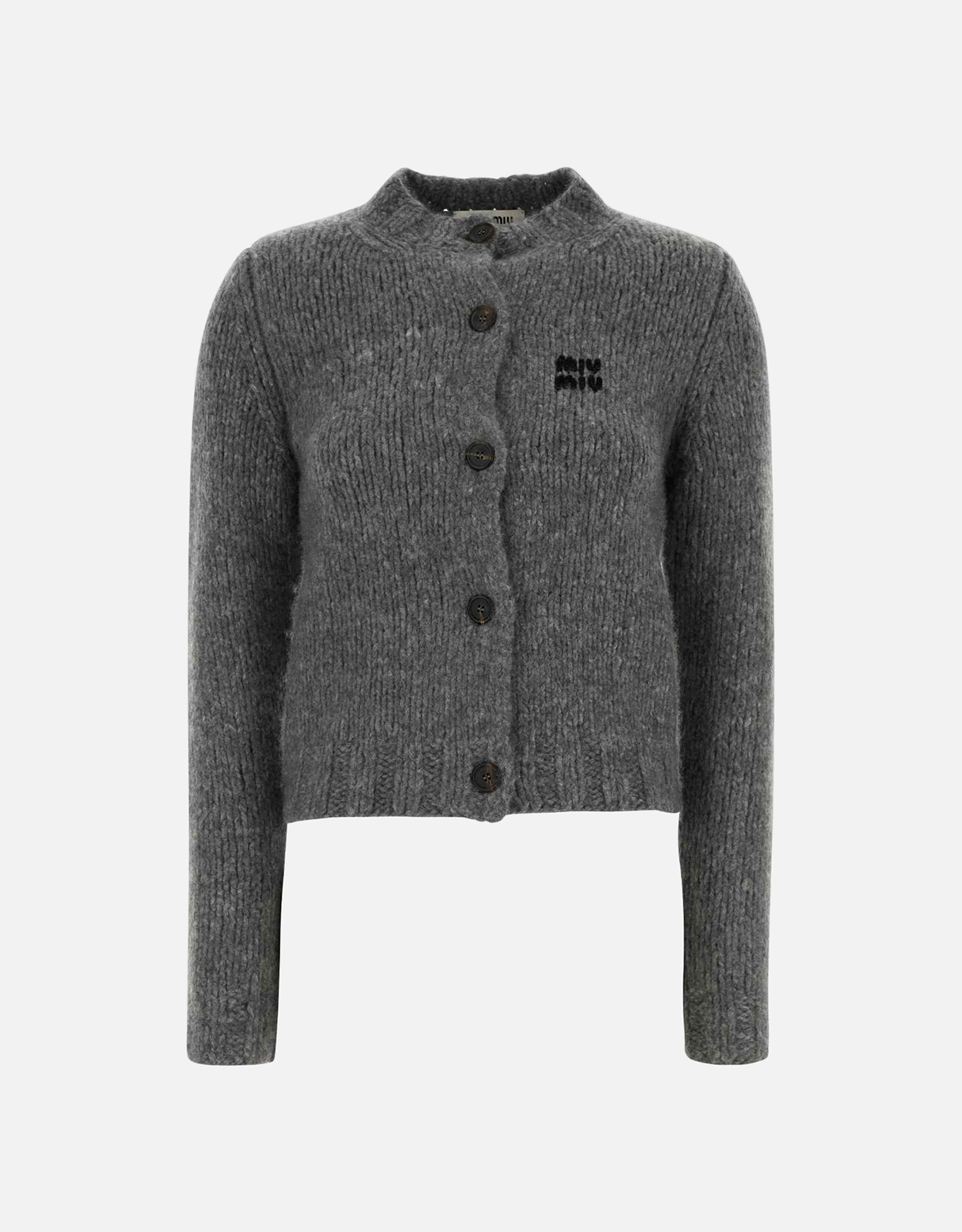Miu Miu Cashmere Embroidered Logo Cardigan (All New In) IFCHIC.COM