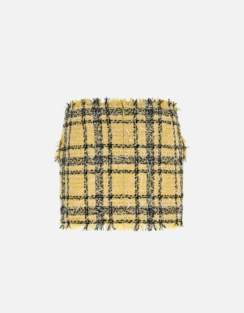 Balmain グリッターツイードミニスカート (すべての新品) IFCHIC.COM