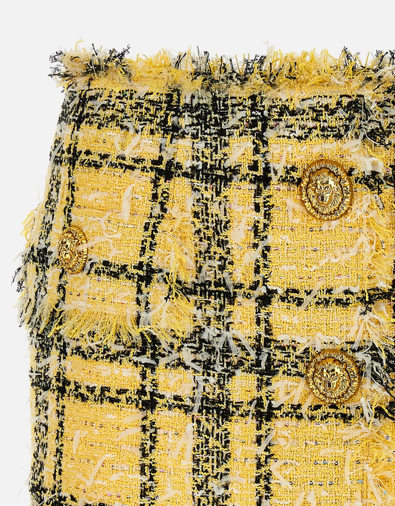 Balmain グリッターツイードミニスカート (すべての新品) IFCHIC.COM