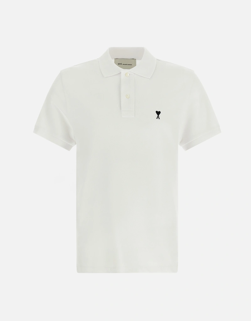 AMI Paris メンズAmi De Coeurコットンショートスリーブポロシャツ