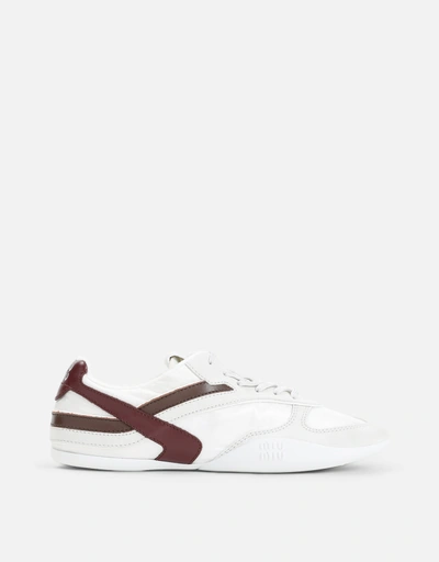 Miu Miu ジムナジウム テクニカルファブリック＆スエード スニーカー