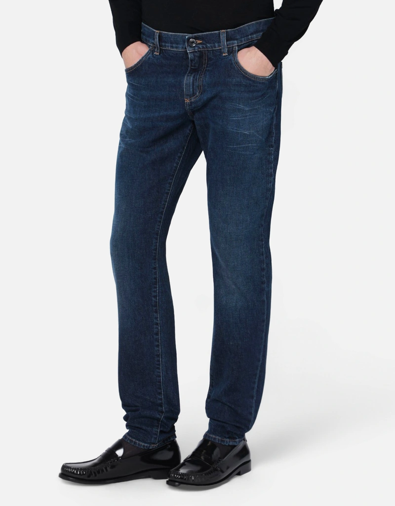 Dolce & Gabbana メンズデニムスキニーフィットパンツ (すべての新品
