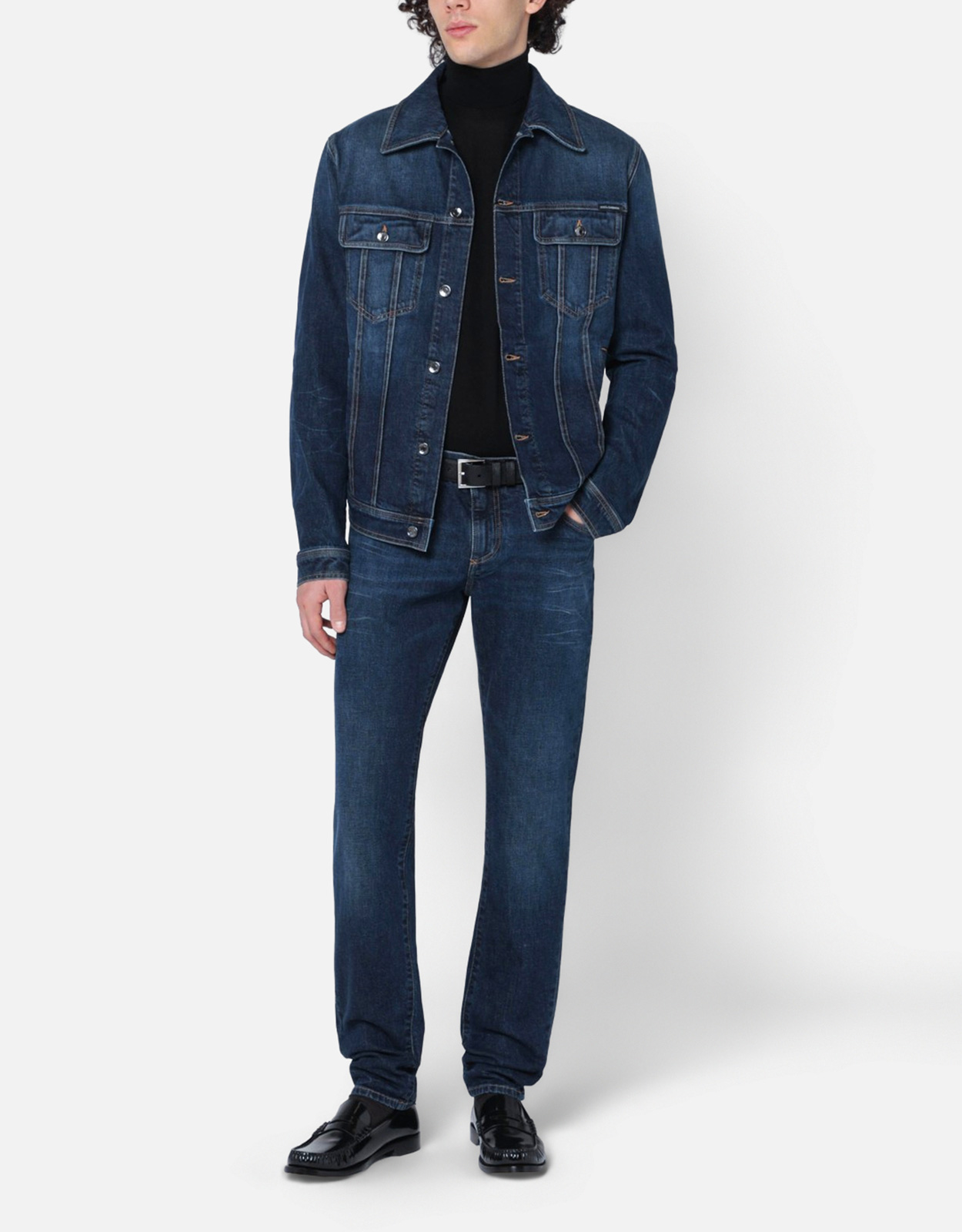 Dolce & Gabbana メンズブルーデニムジャケット (すべての新品) IFCHIC.COM
