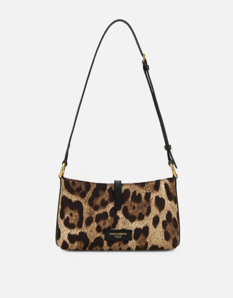 Dolce & Gabbana レオパードプリントロックショルダーバッグ () IFCHIC.COM