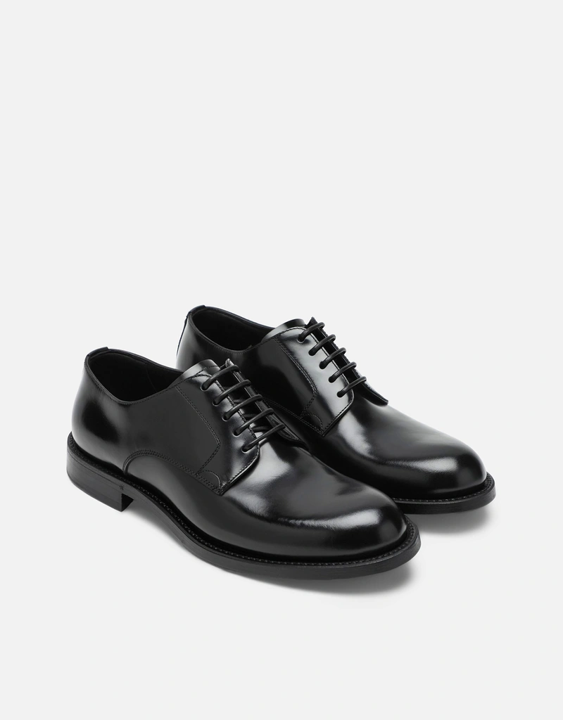 Dolce & Gabbana メンズDG Night ブラッシュドカーフスキンブラック
