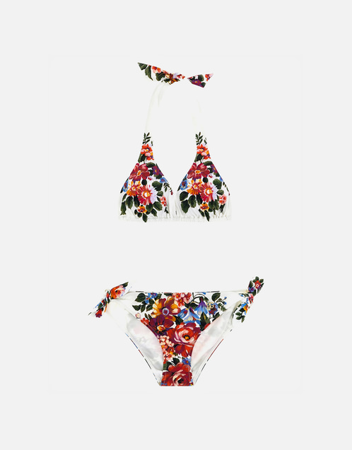 Dolce & Gabbana 'Re-Edition 2000' 花柄プリントライクラ三角トップ