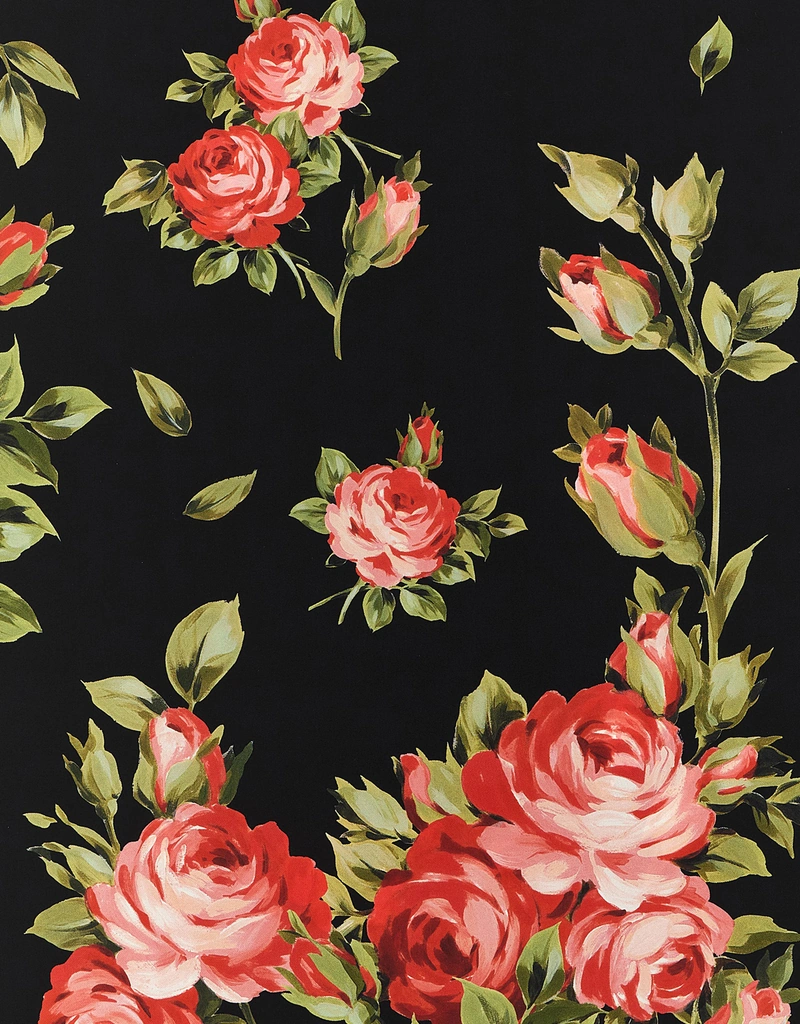 DOLCE&GABBANA カットソー トップス シルク 豪華 薔薇柄 36 カットソー DOLCE&GABBANA 春新作の 36 薔薇柄 豪華 シルク トップス