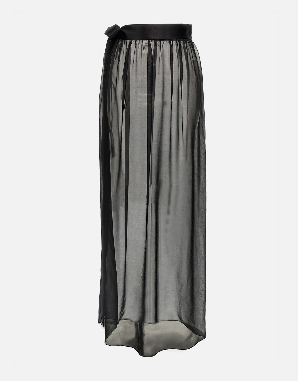Dolce & Gabbana Long Silk Chiffon Skirt With Belt – IT 44