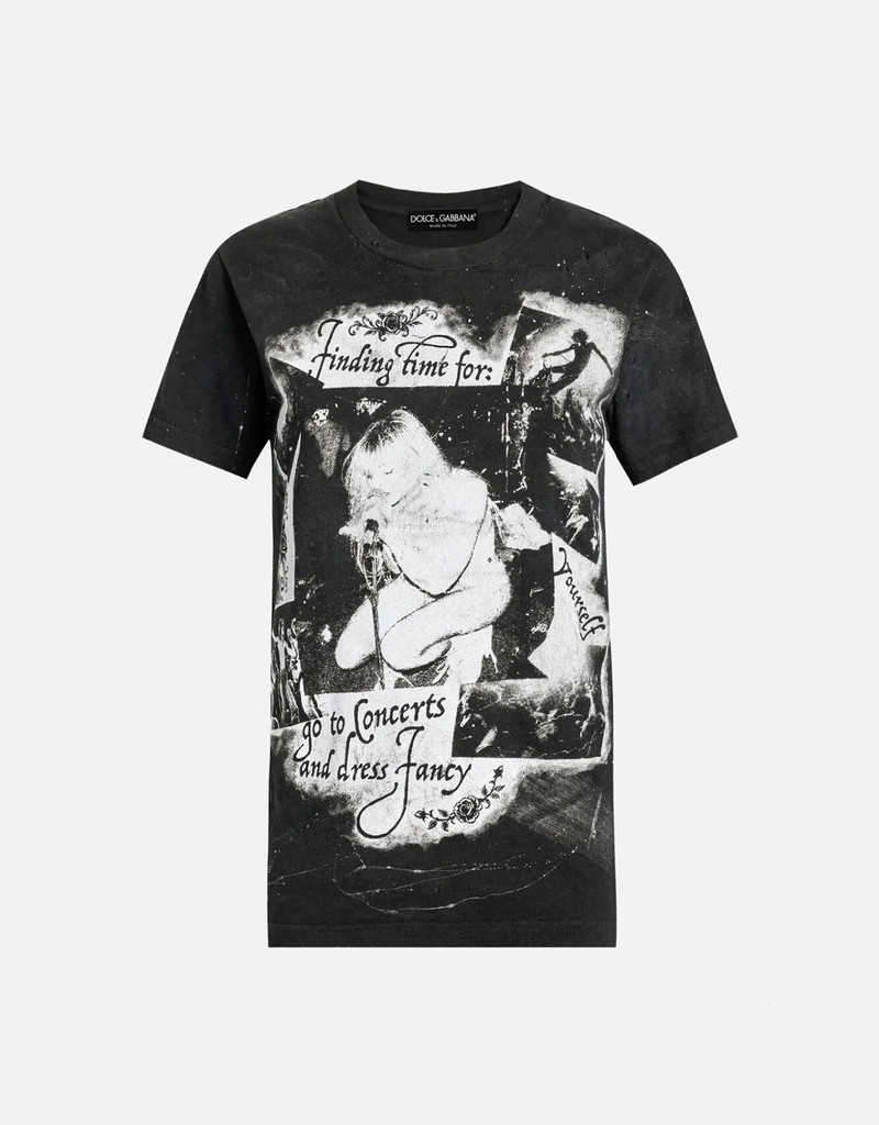 Dolce & Gabbana ジャージーコットンプリント半袖Tシャツ (すべての