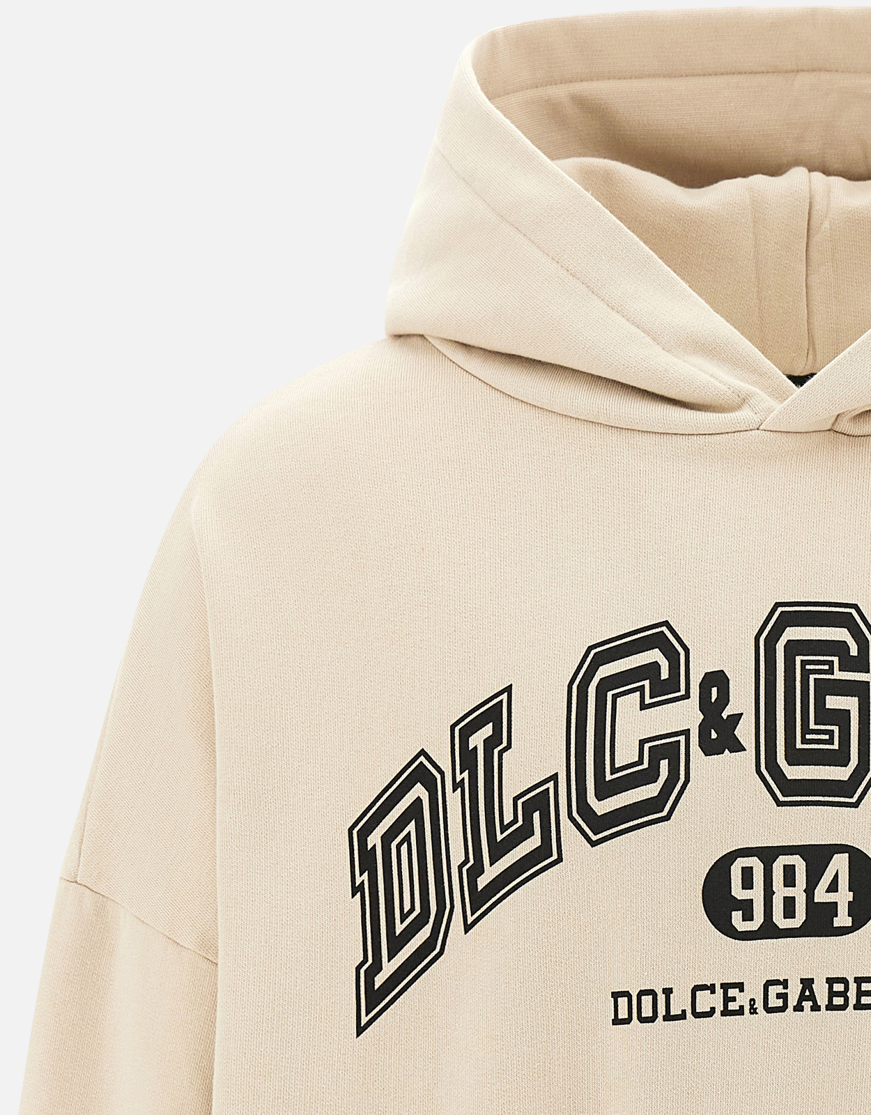 Dolce & Gabbana Men's Jersey Cotton Print Super Oversized Hoodie