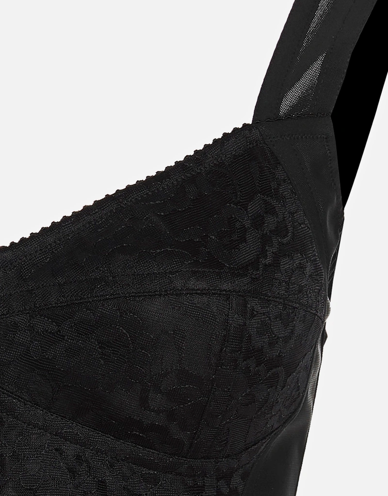 Dolce & Gabbana 90年代ジャカードレーススリムフィットビスチェ
