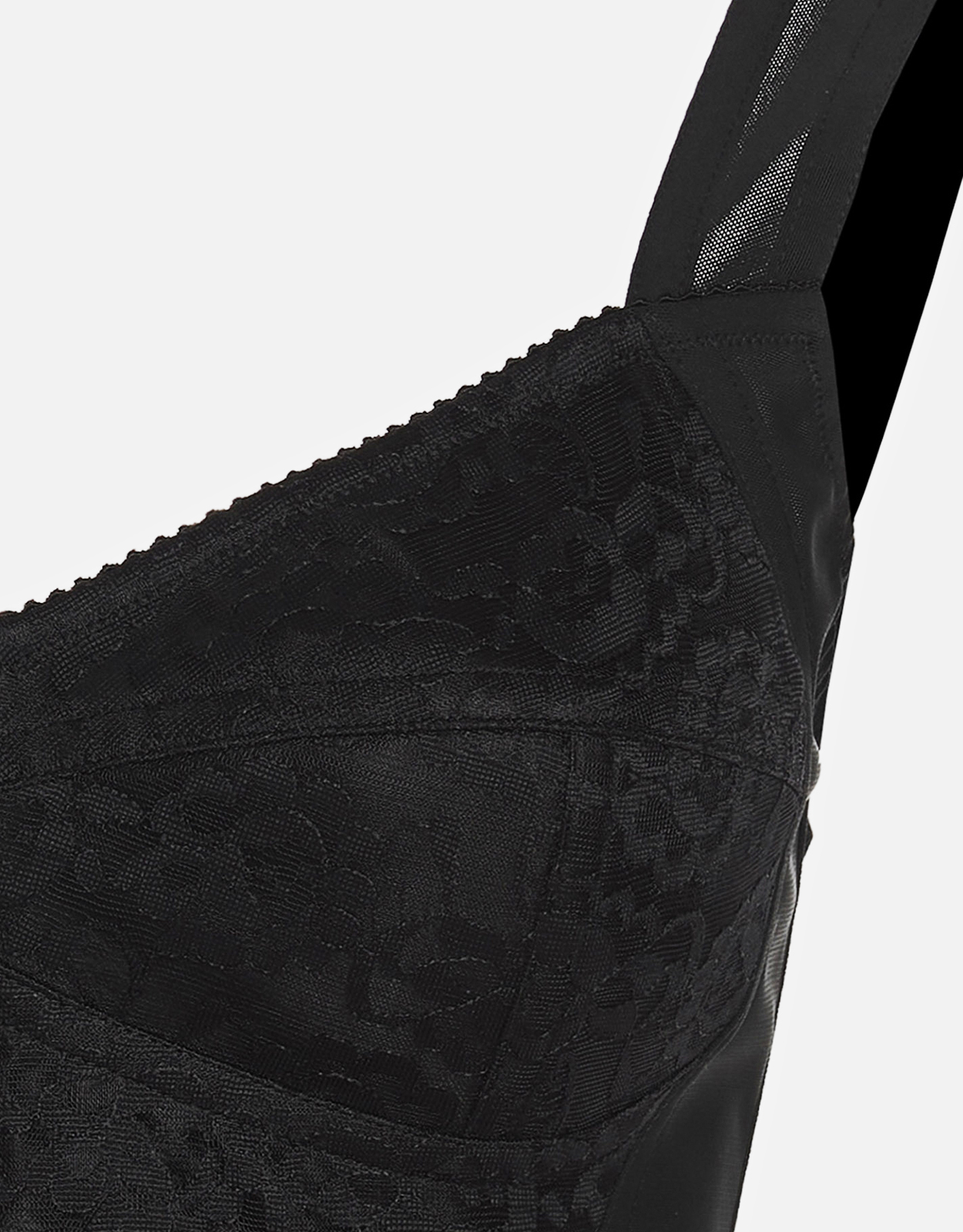 Dolce & Gabbana 90年代ジャカードレーススリムフィットビスチェ