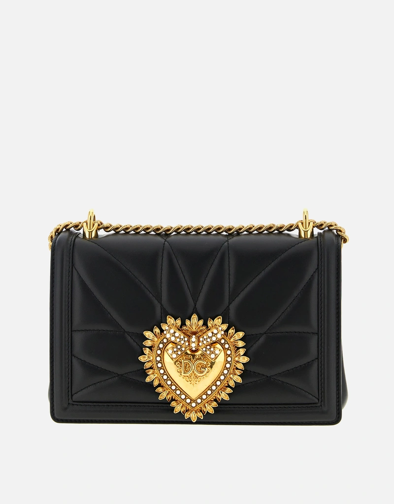 Dolce & Gabbana デボーションミディアムキルテッドナッパレザークロス