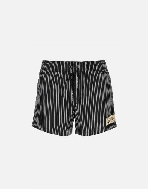 Dolce & Gabbana メンズプリントポリエステルスイミングショーツ