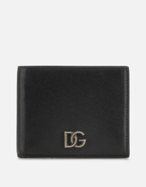 Dolce & Gabbana メンズ ブラック カーフスキンレザー 財布 () IFCHIC.COM